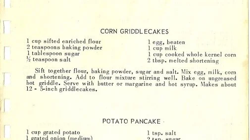 CORN GRIDDLECAKES