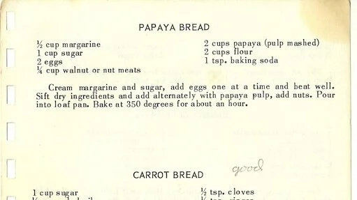 PAPAYA BREAD