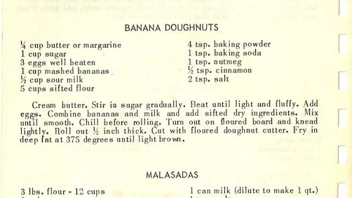 BANANA DOUGHNUTS
