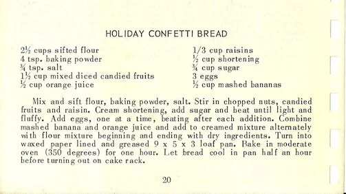 HOLIDAY CONFETTI BREAD