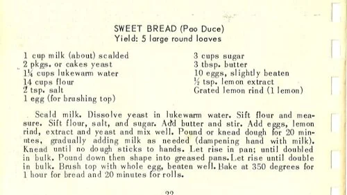 SWEET BREAD (Pao Duce)