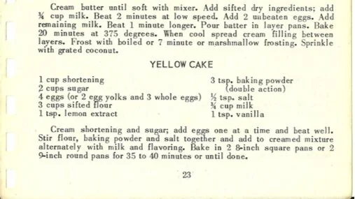 YELLOW CAKE