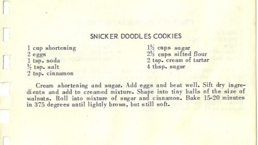 SNICKER DOODLES COOKIES