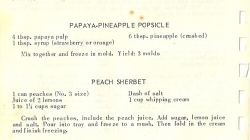 PAPAYA-PINEAPPLE POPSICLE