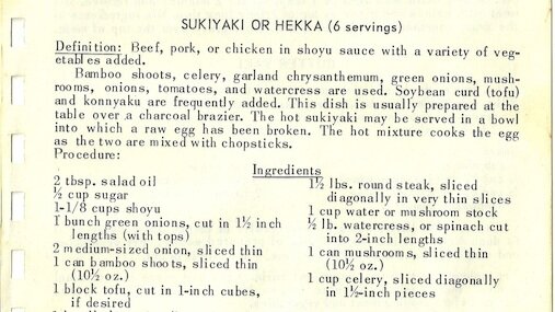 SUKIYAKI OR HEKKA