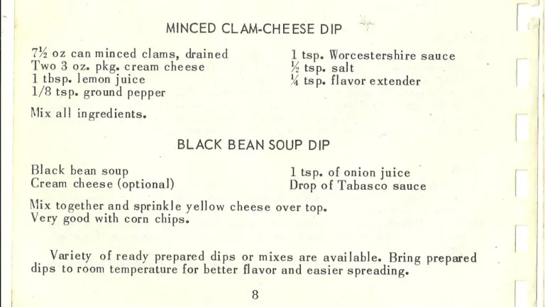 MINCED CLAM-CHEESE DIP