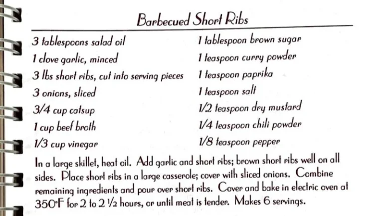 Barbecued Short Ribs