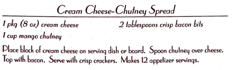 Cream Cheese Chutney Spread