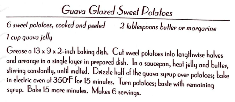 Guava Glazed Sweet Potatoes