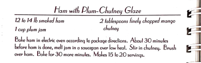 Ham with Plum-Chutney Glaze