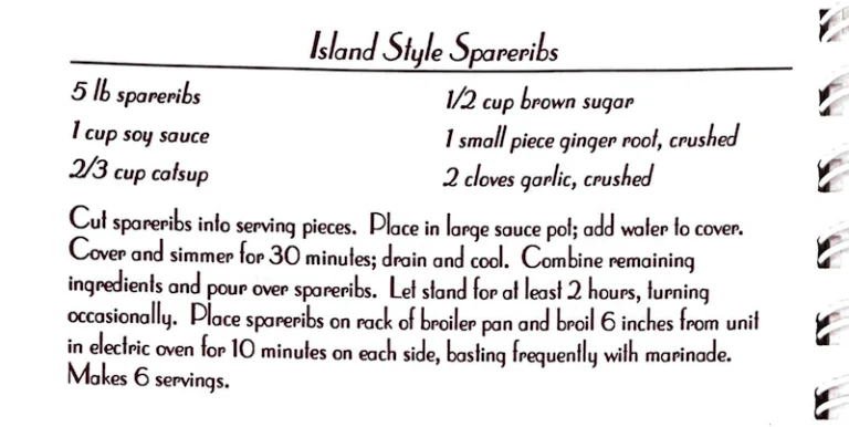 Island Style Spareribs