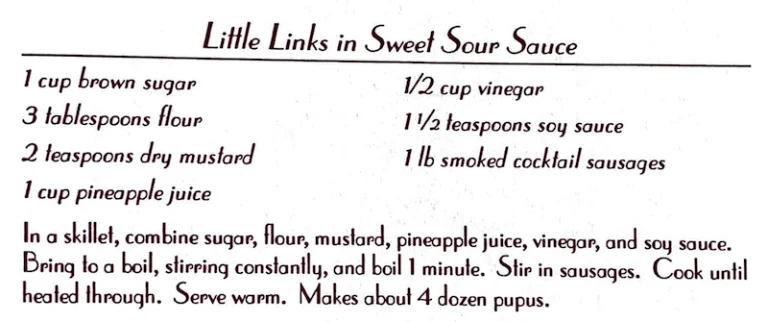 Little Links in Sweet Sour Sauce