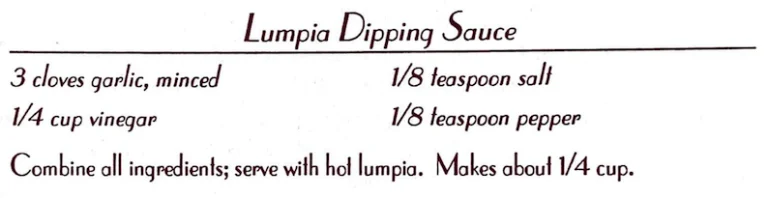 Lumpia Dipping Sauce