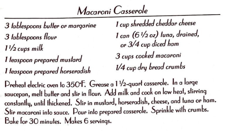 Macaroni Casserole