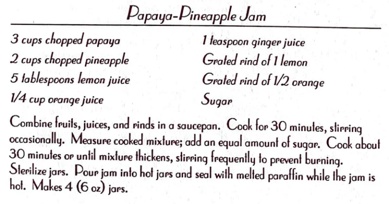 Papaya Pineapple Jam