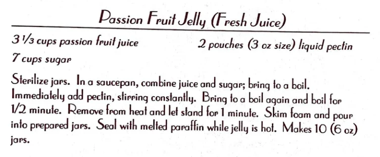 Passion Fruit Jelly (Fresh Juice)