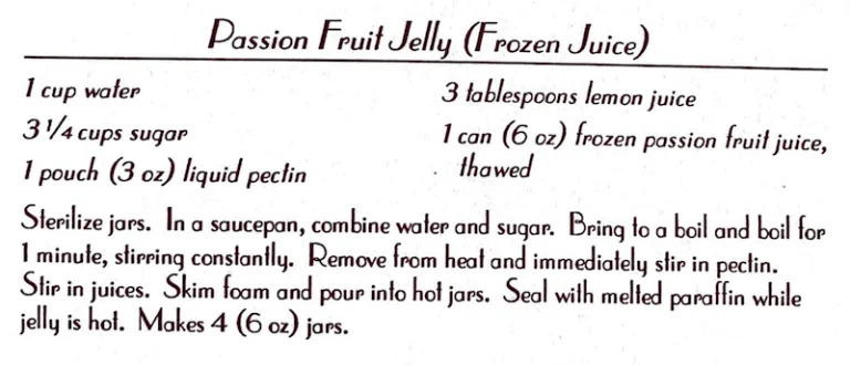 Passion Fruit Jelly (Frozen Juice)