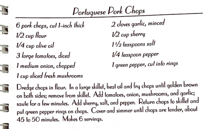 Portuguese Pork Chops