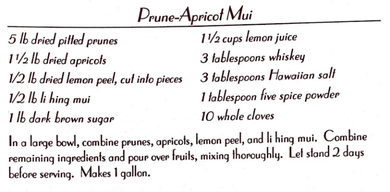 Prune Apricot Mui