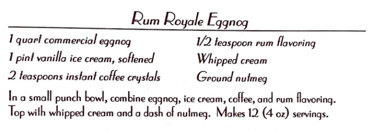 Rum Royale Eggnog