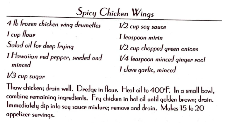 Spicy Chicken Wings