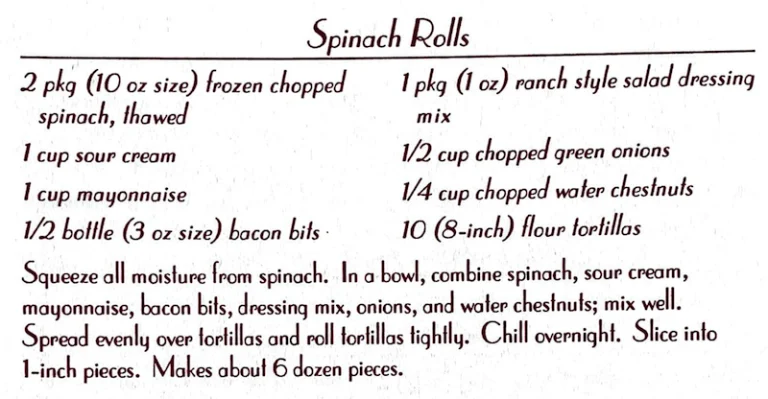 Spinach Rolls