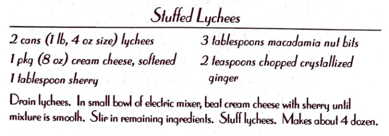 Stuffed Lychees