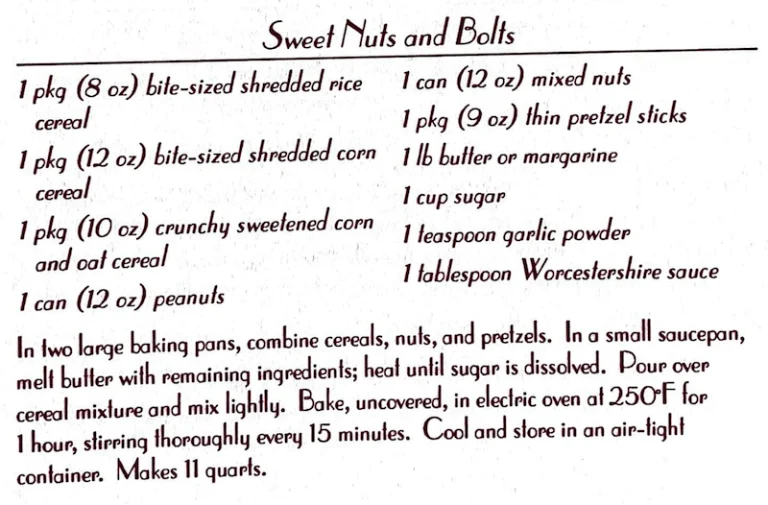 Sweet Nuts and Bolts