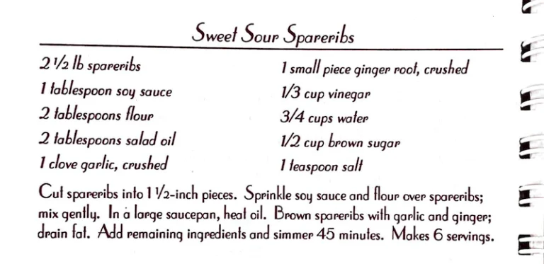 Sweet Sour Spareribs