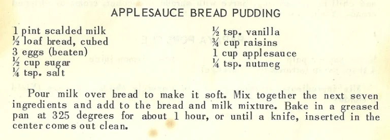 Applesauce Bread Pudding