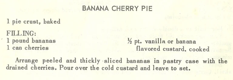 Banana Cherry Pie