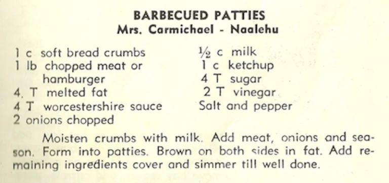 Barbecued Patties