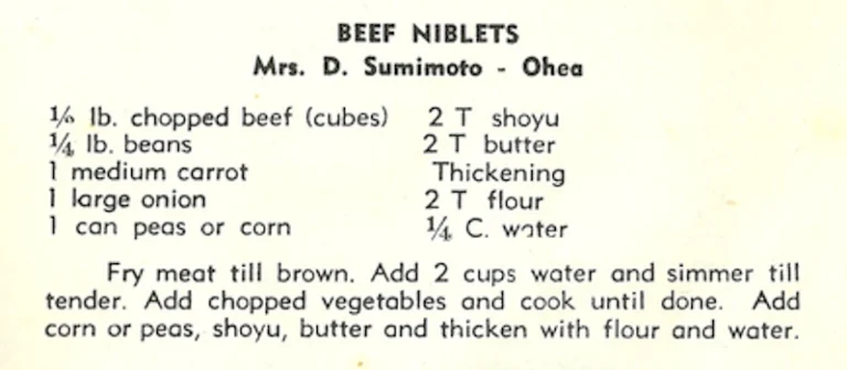 Beef Niblets