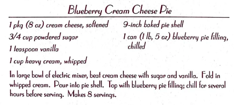 Blueberry Cream Cheese Pie #3