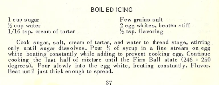 Boiled Icing