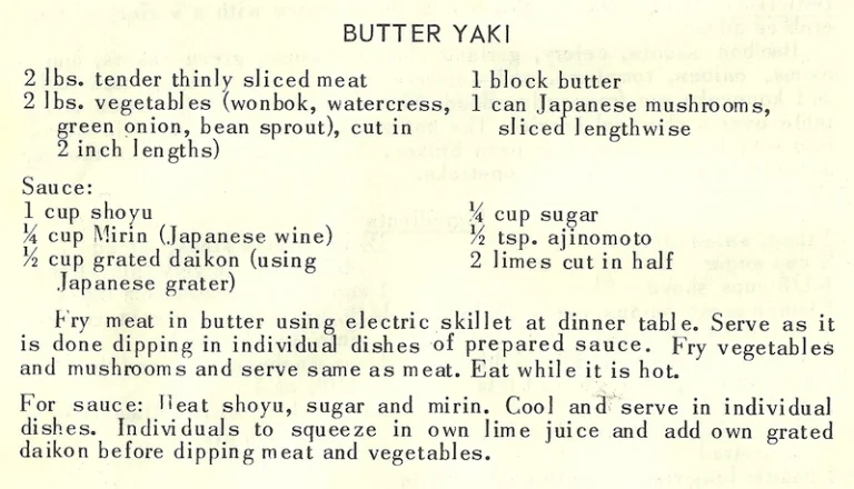 Butter Yaki