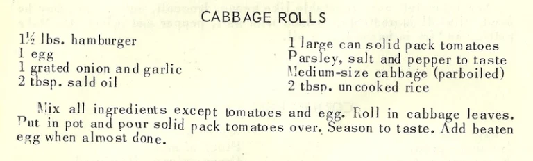 Cabbage Rolls