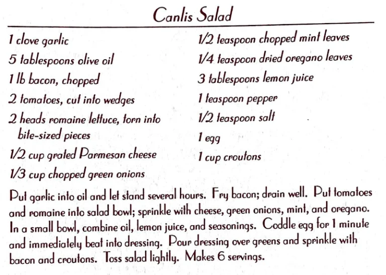 Canlis Salad