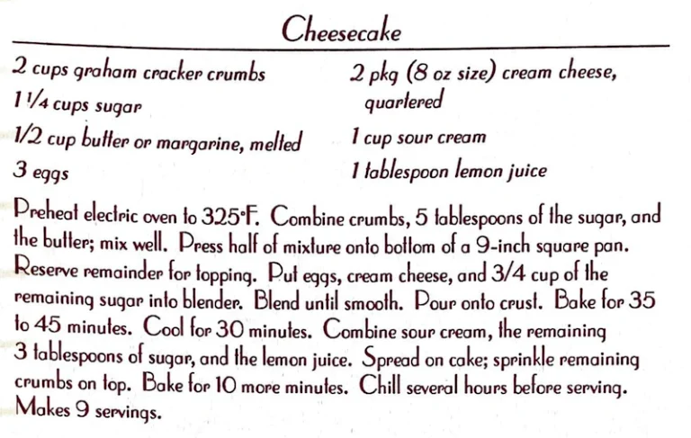 Cheesecake