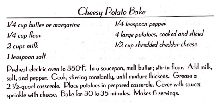 Cheesy Potato Bake