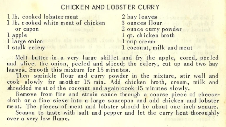 Chicken and Lobster Curry