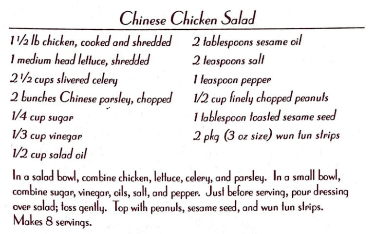Chinese Chicken Salad