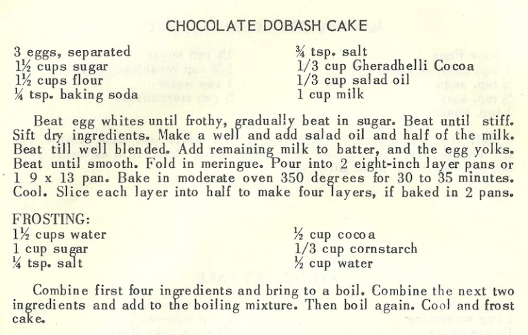 Chocolate Dobash Cake