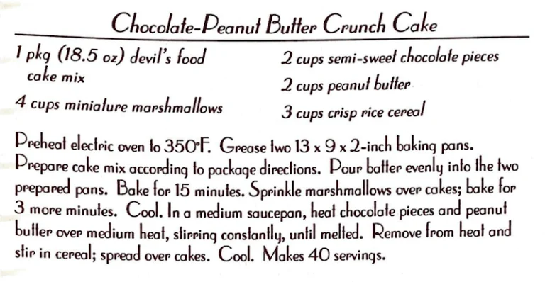 Chocolate-Peanut Butter Crunch Cake