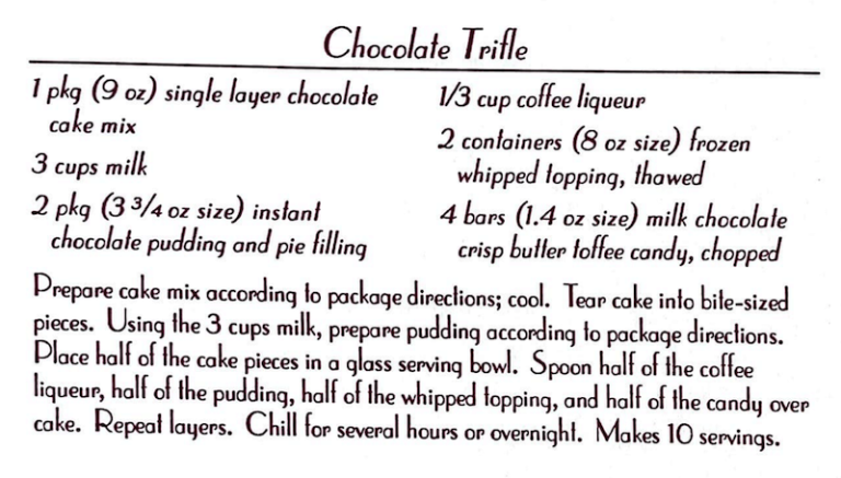 Chocolate Trifle