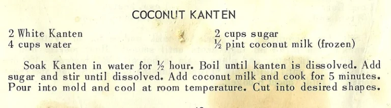Coconut Kanten