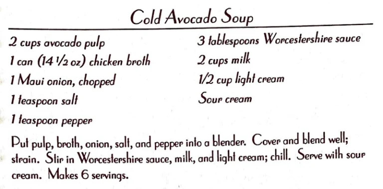 Cold Avocado Soup