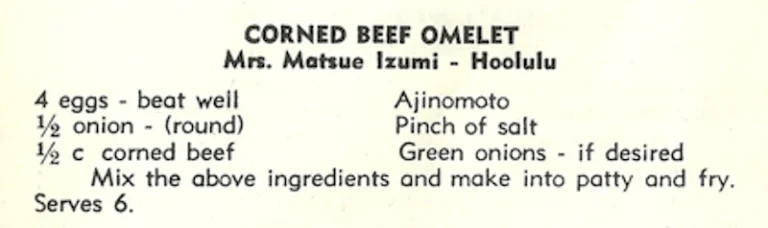 Corned Beef Omelet