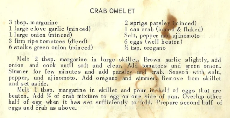 Crab Omelet