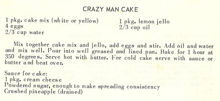 Crazy Man Cake